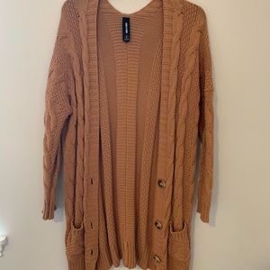 Agnes & Dora Burnt Orange Spice Boyfriend Cardigan | S